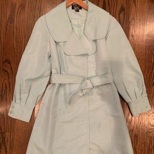 Ellen Tracy for Neiman Marcus light green trench